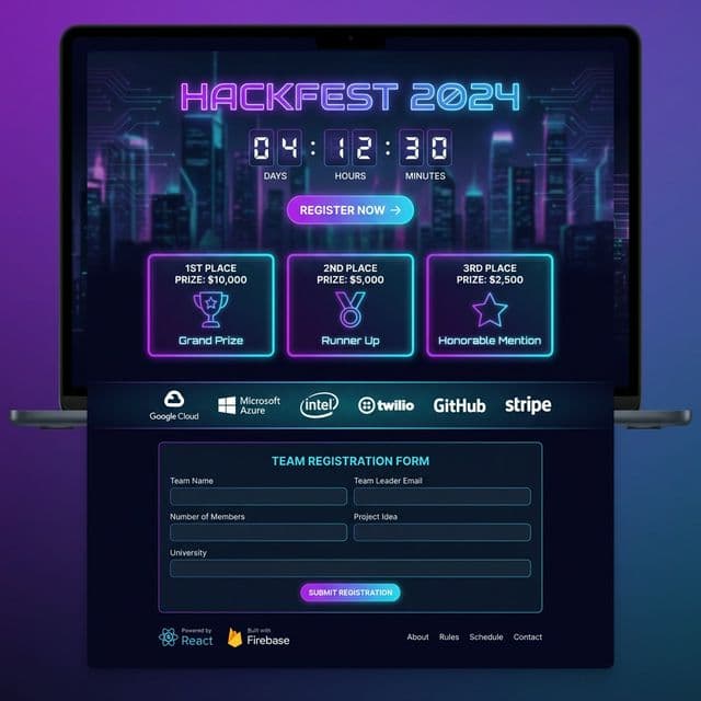 College Hackathon Website