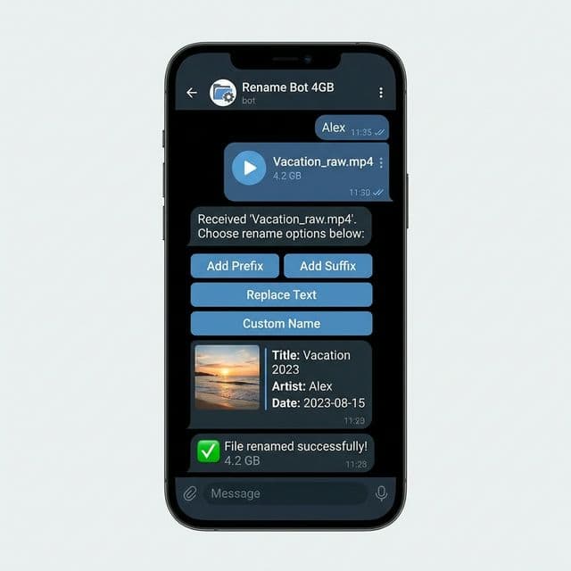 Rename Bot 4GB: Telegram File Renamer